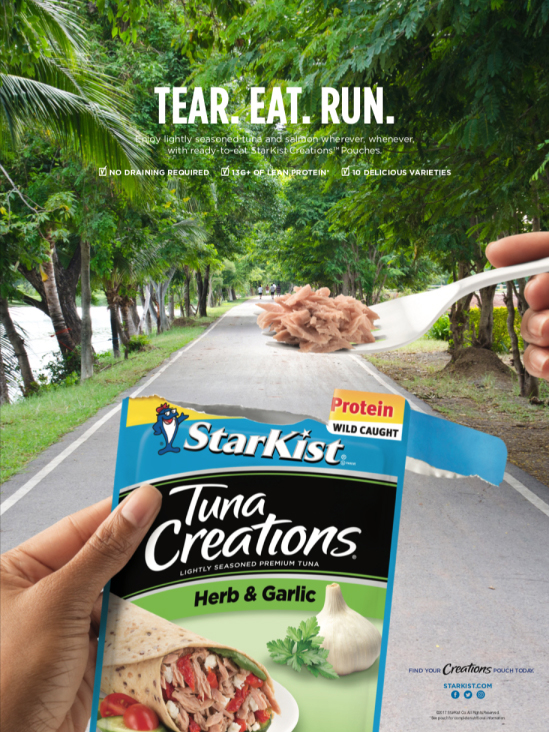 StarKist Tear. Eat. Run. artwork