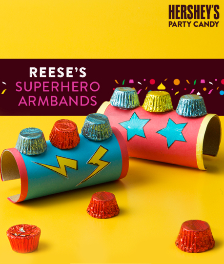 Hershey's Reese's Superhero Armbands artwork
