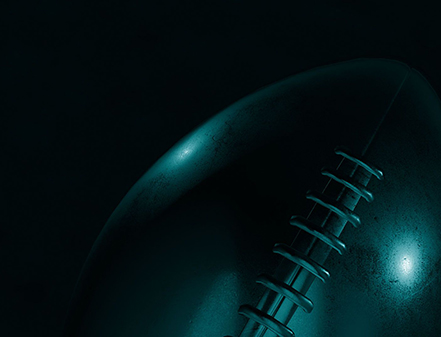 Close-up of a football